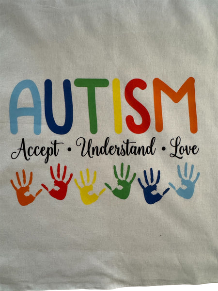 Autism acceptance tote bag