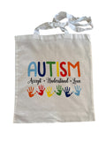 Autism acceptance tote bag