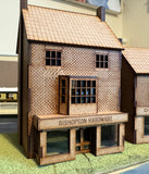 'OO' Gauge Georgian Shop 3 Storey laser cut kit. Model Railway.