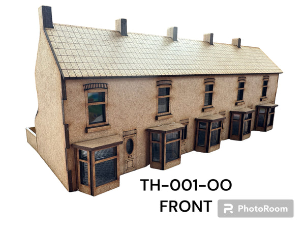 OO Gauge Terraced Houses Laser Cut MDF Kit