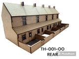 OO Gauge Terraced Houses Laser Cut MDF Kit