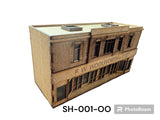 'OO' Gauge High Street Woolworths. laser cut kit. Model Railway. Diorama. 1:76