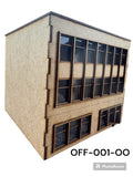 OO Gauge Office Block Full depth, Shallow Depth or Low Relief, 1/76 Scale 4mm model railway