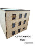 OO Gauge Office Block Full depth, Shallow Depth or Low Relief, 1/76 Scale 4mm model railway