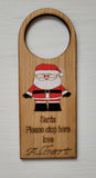 Santa stop here door hanger (unpainted)