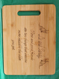 Personalised chopping board