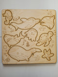 Under the sea wooden puzzle