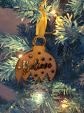 Believe tree decorations